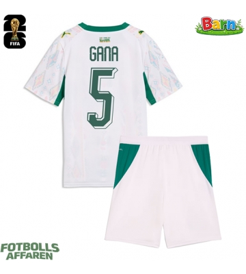 Senegal Idrissa Gueye #5 Hemmaställ Barn VM 2026 Kortärmad (+ Korta byxor)